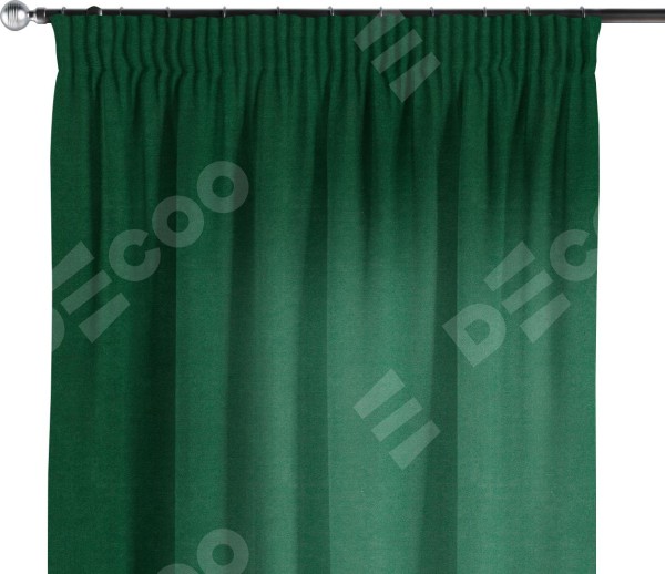 Комплект штор на тесьме «Карандаш», вельвет зелёный