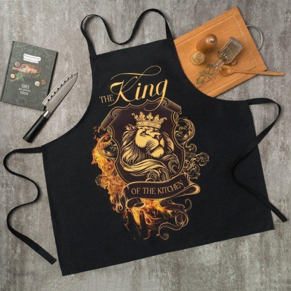 Фартук "Этель" The King of the kitchen  73х71 см, 100% хл, саржа 190 гр/м2